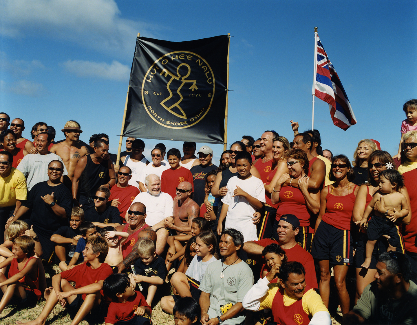 Visiting Eddie Rothman and his friends at Waimea Bay, Hawaii. 2005.