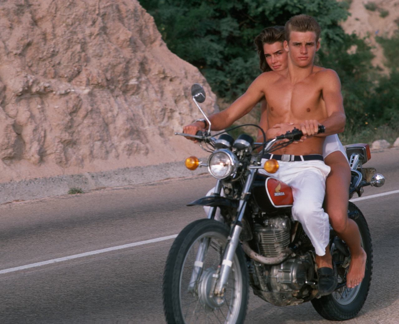 Brook Shields and Laird Hamilton. Laird is the only guy I ever photographed with Brooke that her mom, Teri Shields, like