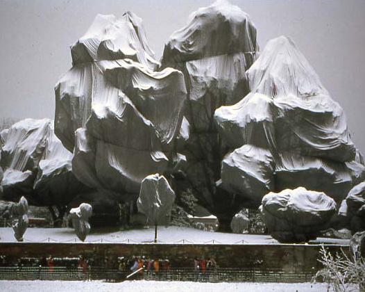Wrapped trees, Richan, Switzerland, 1998.